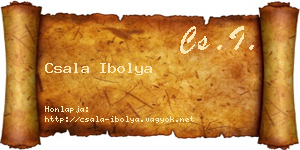 Csala Ibolya névjegykártya